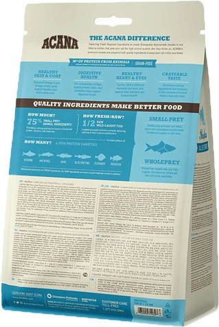 Сухой беззерновой корм Acana Pacifica Cat для котят и котов сельдь/макрель/хек 0.34 кг (арт a64134)