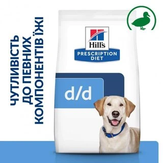 Сухой корм Hill's Prescription Diet d/d Food Sensitivities для собак с уткой и рисом 1.5 кг