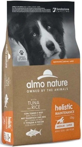 Сухой корм для собак Almo Nature Holistic Dog для собак средних и крупных пород с тунцем и рисом 12 кг