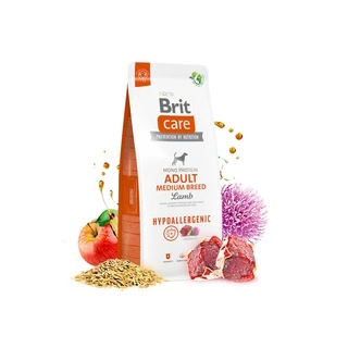 Корм для собак средних пород Brit Care Dog Hypoallergenic Adult Medium Breed гипоаллергенный с ягненком, 3 кг
