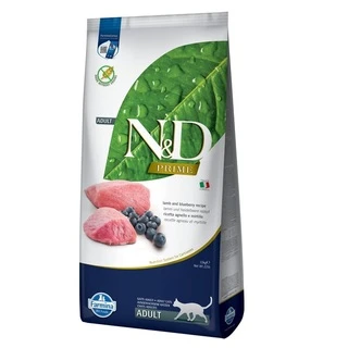 Фармина сухой корм для кошек N&amp;amp;D GRAIN FREE PRIME LAMB &amp;amp; BLUEBERRY ADULT с ягненком и черникой 10 кг