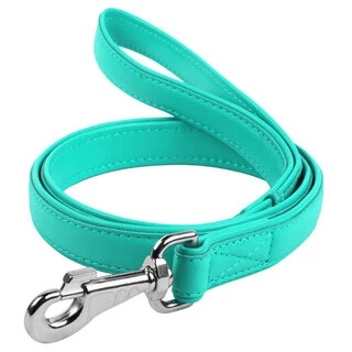 Повідок для собак шкіряний WAUDOG Glamour, Ш 25 мм, Дл 122 см, ментоловий