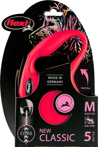 Поводок-рулетка Flexi New Classic M 5 м Красный