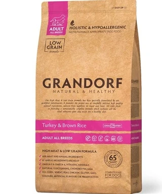 Сухой корм для взрослых собак средних и крупных пород Grandorf TURKEY ADULT с индейкой, 10 кг