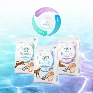 Беззерновой полнорационный сухой корм для взрослых кошек Optimeal Beauty Fitness на основе морепродуктов 1.5 кг