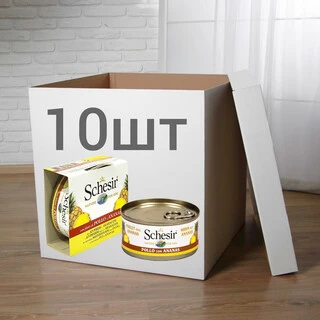 ПАК. Влажный корм для собак Schesir Chicken Pineapple курица с ананасом 10шт по 150 г