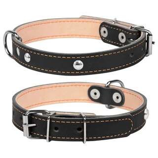 Нашийник "CoLLaR" подвійний з прикрасами (ширина 20мм, довжина 32-40см), чорний