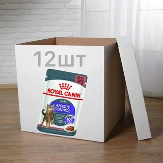 ПАК. Вологий корм Royal Canin APPETITE CONTR CIG (Соус) для дорослих кішок, контроль випрошування корму 12 шт по 85 г
