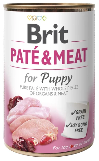 ПАК.Влажный корм для собак Brit Pat&eacute; &amp;amp; Meat со вкусом индейки и курицы 6шт по  400 г
