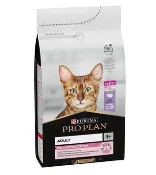 Сухий корм для дорослих котів з чутливою травною системою Purina Pro Plan Adult 1+ Delicate Digestion з індичкою 400 г