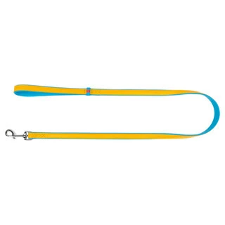 Повідок для собак шкіряний WAUDOG Glamour, "Colors of freedom", L-XXL, Ш 25 мм, Дл 122 см