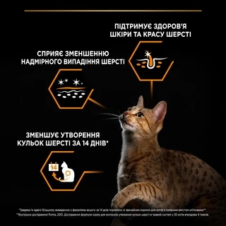 Сухой корм для взрослых кошек Purina Pro Plan Adult 1+ Derma Care для поддержания здоровья кожи и красоты шерсти с лососем 400 г