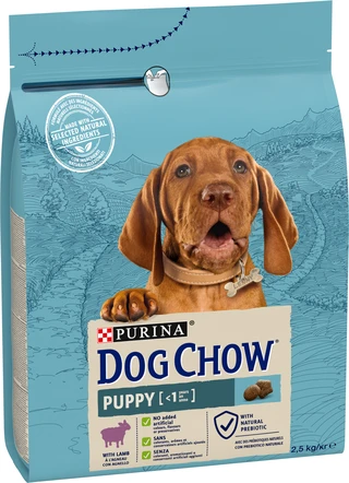 Сухой корм для щенков Dog Chow Puppy с ягненком 2.5 кг