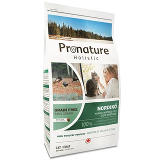 Сухой беззерновой холистик корм Pronature Holistic Nordikо Индейка с ягодами для котов 6 кг