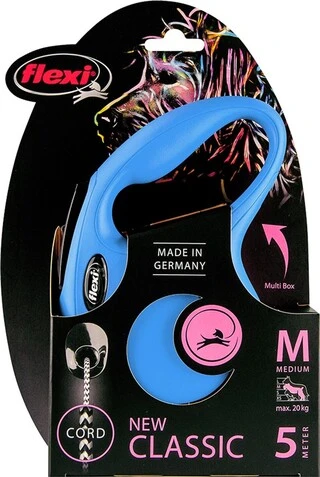 Поводок-рулетка Flexi New Classic M 5 м Синий