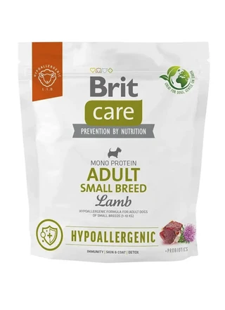 Сухий гіпоалергенний корм Brit Care Dog Hypoallergenic Adult Small Breed для собак малих порід з ягняти 1 кг