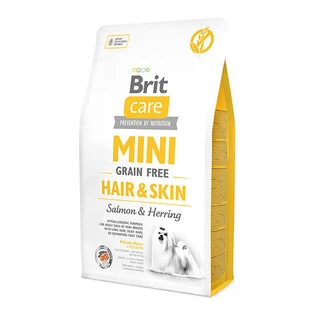 Сухой корм для собак мелких пород Brit Care Mini Hair &amp;amp; Skin с лососем 2 кг