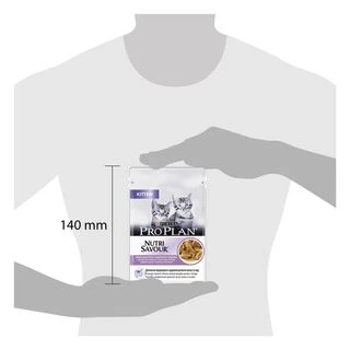 Упаковка влажного корма для котят Purina Pro Plan Kitten Nutrisavour с индейкой 26 шт. по 85 г