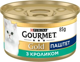 Упаковка влажного корма для кошек Purina Gourmet Gold Паштет с кроликом 24 шт по 85 г