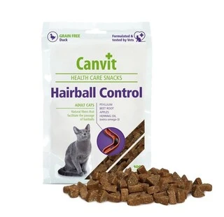 Полувлажные функциональные лакомства для кошек Canvit Hairball Control 100 г