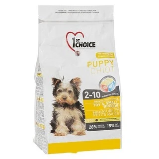 Сухой корм для щенков декоративных и малых пород 1st Choice Puppy Toy&amp;amp;Small Chicken со вкусом курицы 7 кг