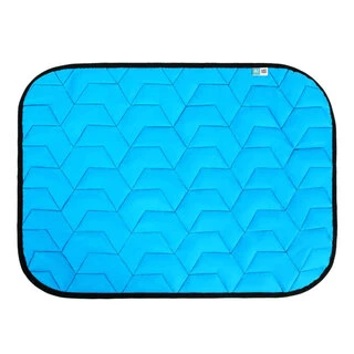 Подстилка для собак  AiryVest , размер L , 100*70 см, голубо-черная