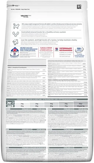 Сухий корм для зрілих котів від 7 років Hill's Science Plan Mature Adult 7+ Sterilised з куркою 1.5 кг