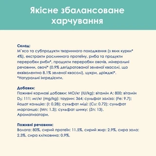 Упаковка влажного корма для кошек Purina Cat Chow Hairball для уменьшения образования шариков шерсти в пищеварительном тракте с курицей и зеленой фасолью 85 г x 26 шт.