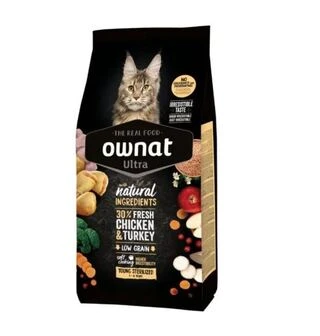 Корм для котів стерил Ownat Ultra для стерилізованих кішок з куркою 1,5 кг
