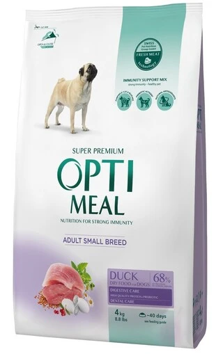 Сухой корм Optimeal для собак малых пород со вкусом утки 4 кг