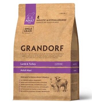 Сухой корм Grandorf Sensitive Care Holistic Lamb &amp;amp; Brown Rice Adult Large Breed для собак крупных пород с 1 года ягненок с бурым рисом 10 кг