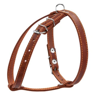 Шлея "CoLLaR" одинарная для мелких собак (ширина 14мм, А:40-48см, В:43-51см), коричневый