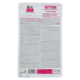 Сухий беззерновий корм Brit Care Kitten HGrowth &amp; Development для кошенят курка/індичка 0.4 кг