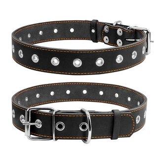 Ошейник "CoLLaR" безразмерный (ширина 35мм, длина 69см), черный