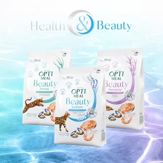 Беззерновой полнорационный сухой корм для взрослых кошек Optimeal Beauty Podium на основе морепродуктов 1.5 кг