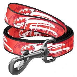 Поводок для собак нейлоновый WAUDOG Nylon, рисунок "Бэтмен", Ш 15 мм, Дл 122 см