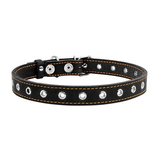 Ошейник "CoLLaR" безразмерный (ширина 20мм, длина 50см), черный