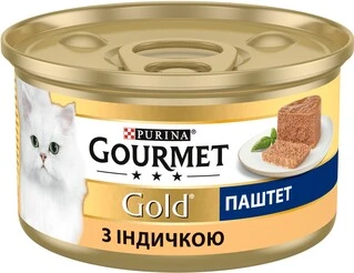 Упаковка влажного корма для кошек Purina Gourmet Gold Паштет с индейкой 24 шт по 85 г