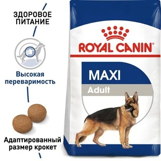 Сухой корм Royal Canin MAXI ADULT для взрослых собак Крупных пород 4 кг
