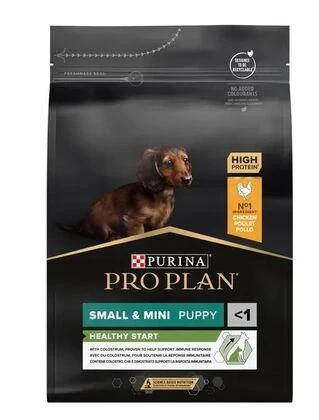 Сухой корм Purina Pro Plan Puppy Small &amp;amp; Mini Healthy Start с курицей для щенков малых пород 3 кг
