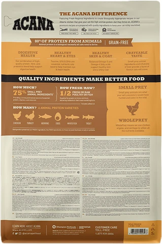 Сухой корм для кошек всех пород ACANA Wild Prairie Cat 1.8 кг (a64018)