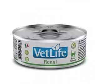 Фармина влажный корм Vet Life Renal диет. питание, для поддержания функции почек, 85 г