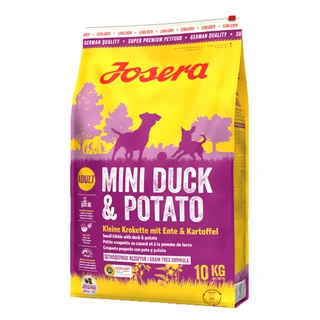 Сухой корм для собак малых пород Josera Mini Duck &amp;amp; Potato с уткой и картофелем 10 кг