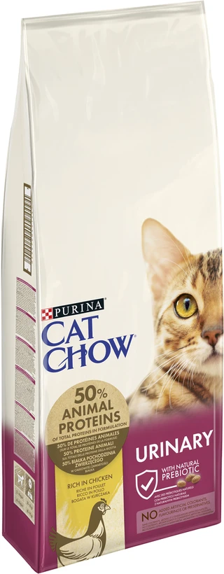 Сухой корм для взрослых кошек Purina Cat Chow Urinary для поддержания здоровья мочевыводящей системы, с курицей 15 кг