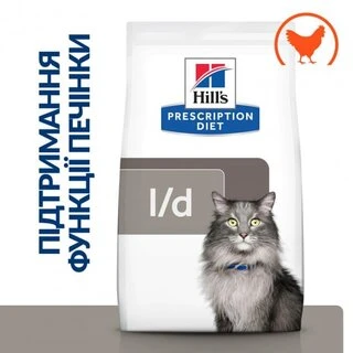 Сухой корм Hill's Prescription Diet L/d Liver Care для кошек при заболеваниях печени с курицей 1.5 кг