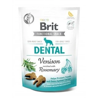 Функціональна ласощі Brit Care Dental оленина з розмарином для собак, 150 г