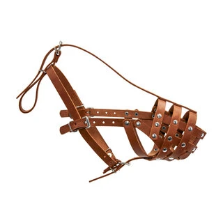 Намордник твердый "CoLLaR" (доберман, овчарка малая, далматин, сеттер малый), коричневый