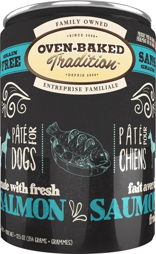 Влажный корм Oven-Baked Tradition Bio Biscuit полностью беззерновой паштет для собак из свежего мяса лосося 354 г