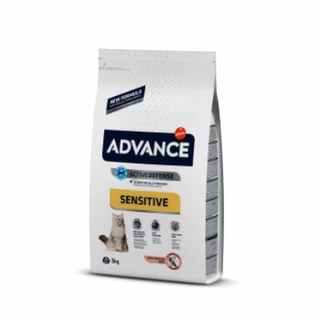 Сухой корм Advance Cat Salmon Sensitive для котов с чувствительным пищеварением с лососем 3 кг