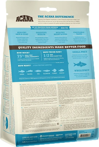 Сухой беззерновой корм Acana Pacifica Cat для котят и котов сельдь/макрель/хек 0.34 кг (арт a64134)